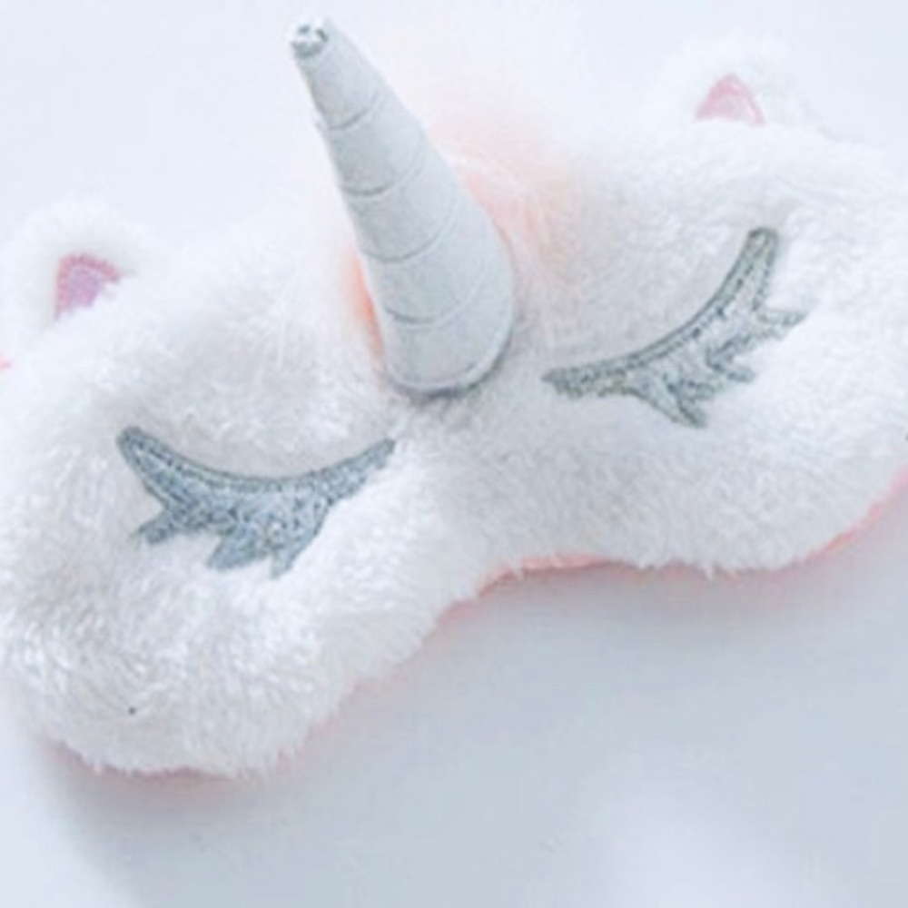 🎄Unicorn 🦄 Sleep Mask / Eye Cover Satiny Plush